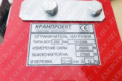 Ограничитель грузоподъемности ВОТ 250 КРАНПРОЕКТ (2/1 - 5,0 т., 4/1 - 10,0 т.)